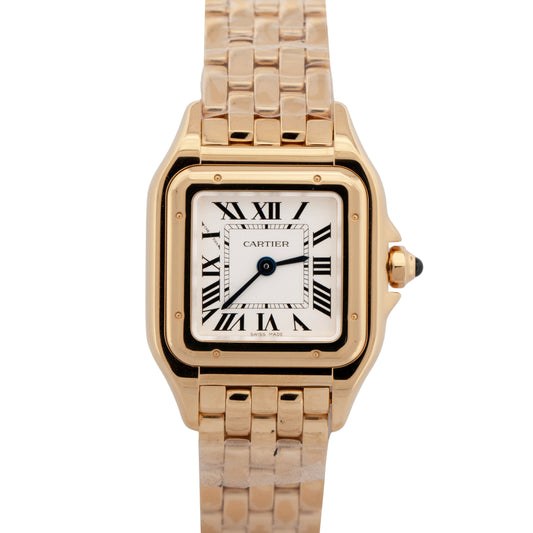 NEW 2026 PAPERS Cartier Panthere WHITE Yellow Gold 22mm 4178 / WGPN0059 Watch