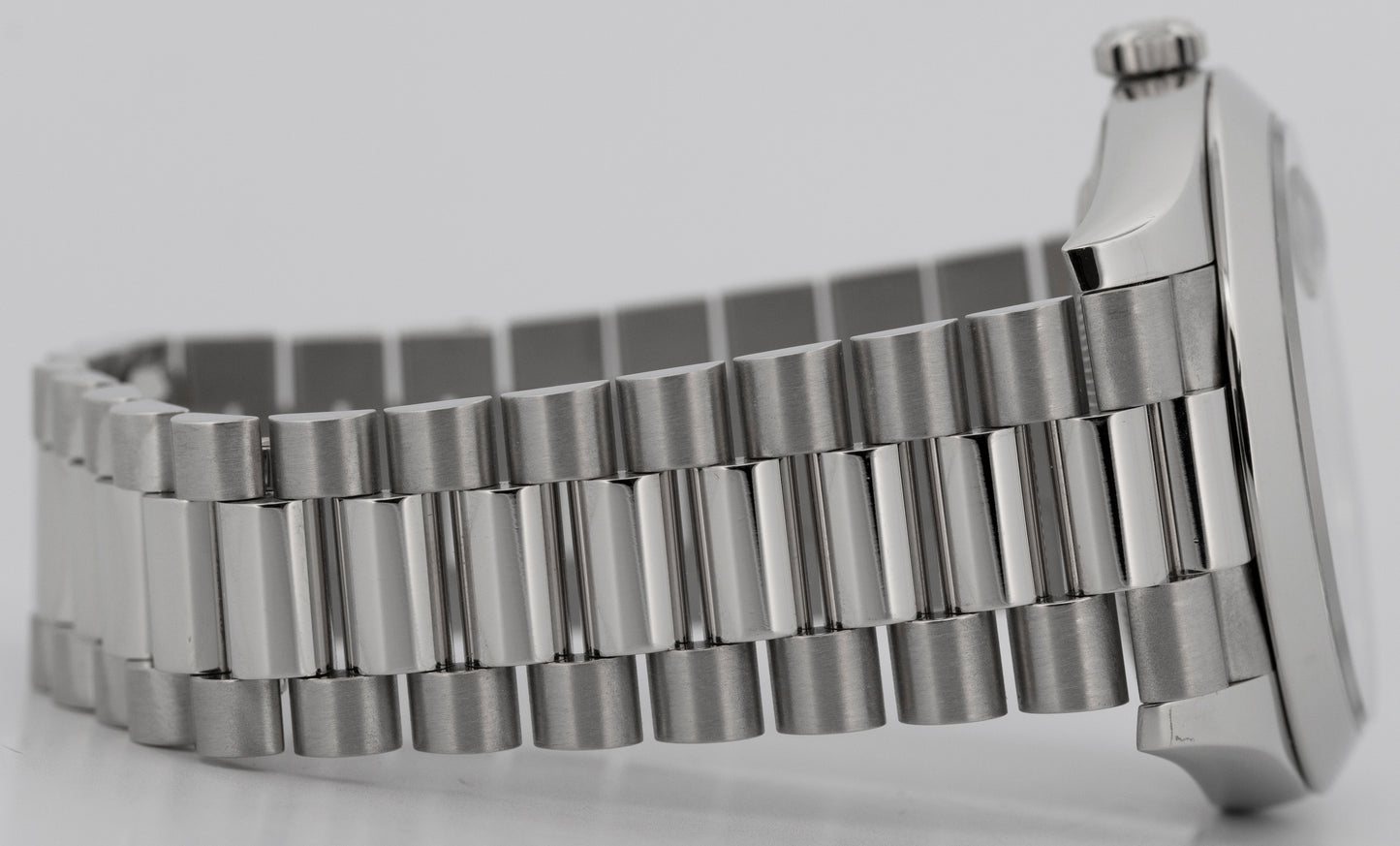 PAPERS Rolex Day-Date President 40mm Platinum Blue Quadrant Glacier 228206 BOX