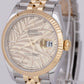 MINT PAPERS Rolex DateJust 36 Champagne Palm Motif Gold Jubilee 126233 Watch BOX
