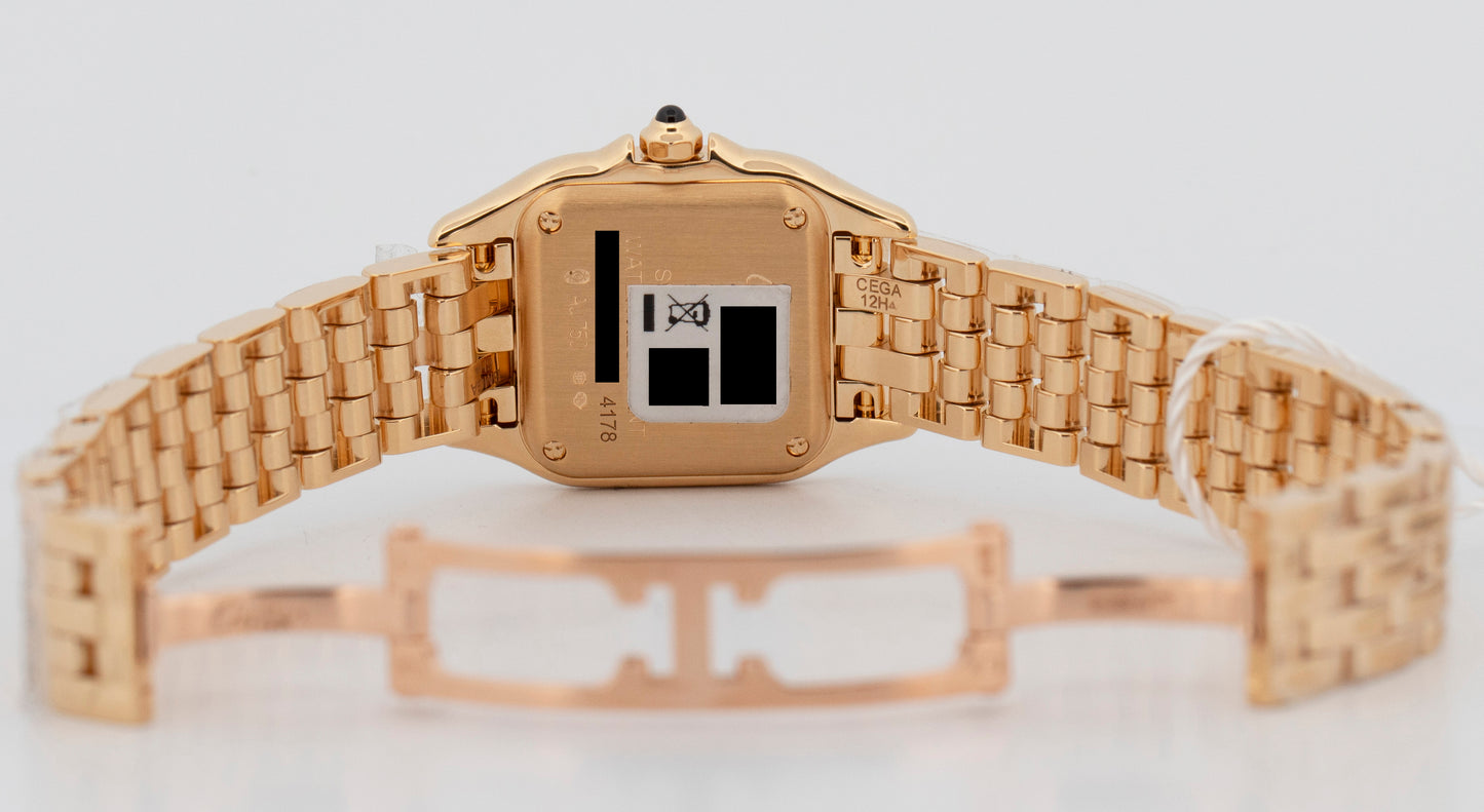 NEW 2026 PAPERS Cartier Panthere WHITE Yellow Gold 22mm 4178 / WGPN0059 Watch