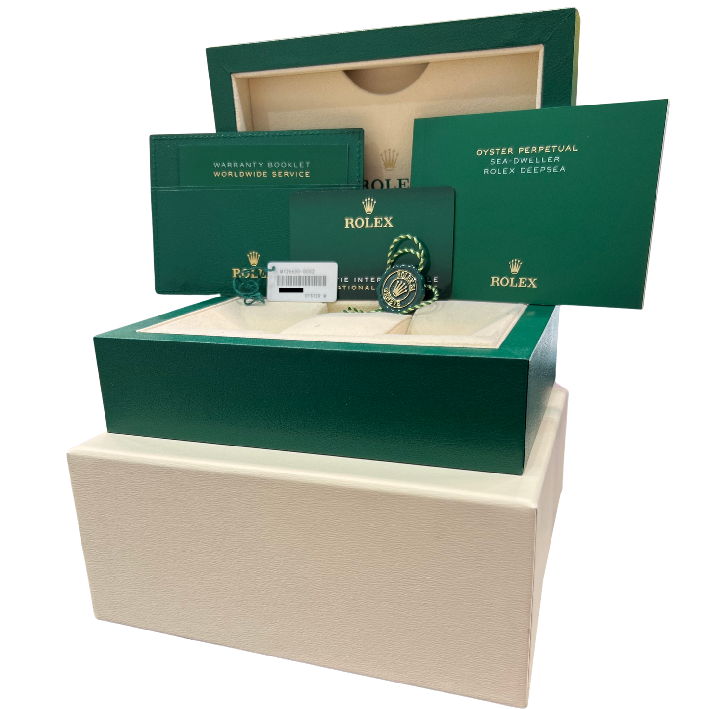 2023 PAPERS Rolex Sea-Dweller 50th-Anniversary Red BLACK 43mm Steel 126600 BOX