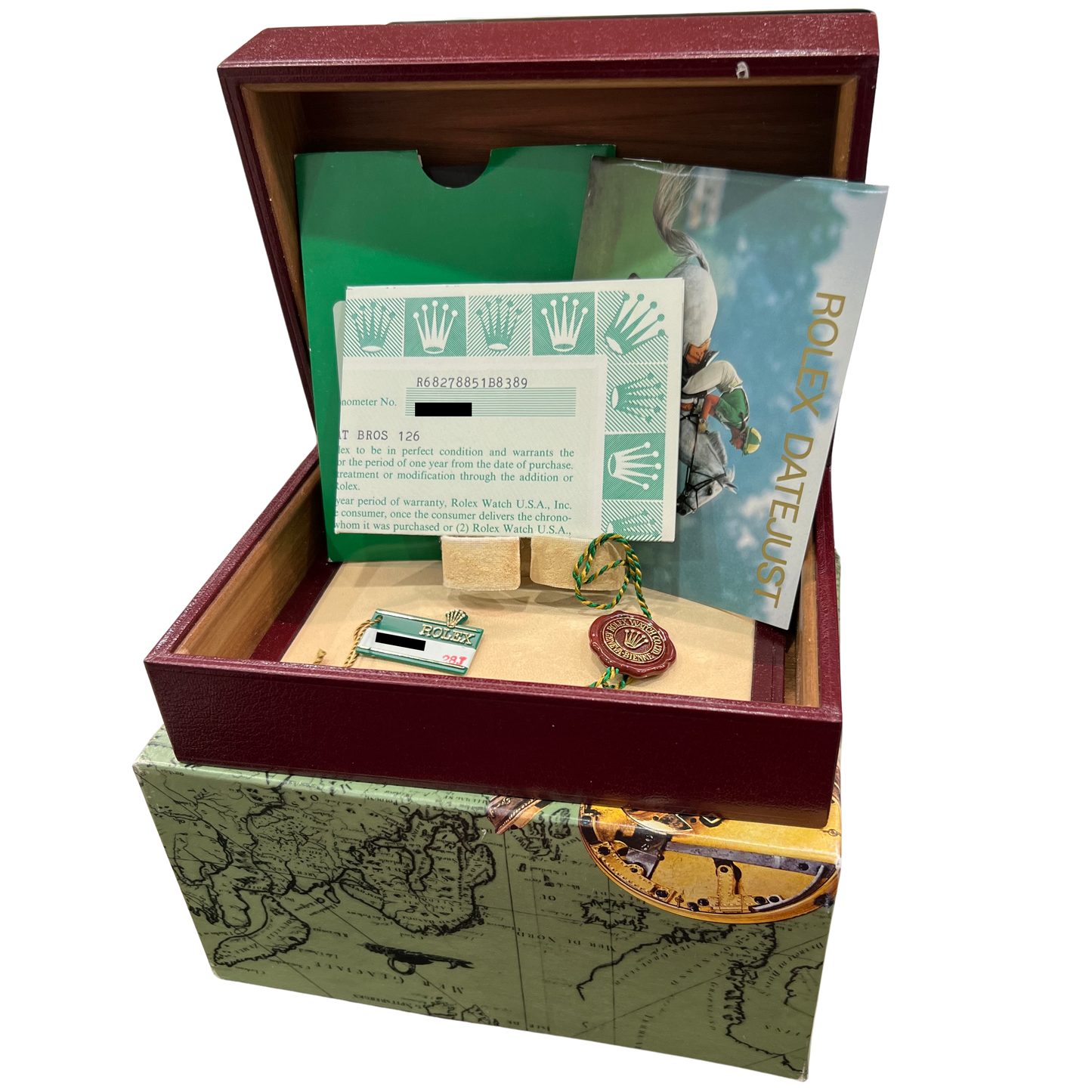 PAPERS Rolex DateJust President MOP DIAMOND 31mm 18K Yellow Gold 68278 BOX