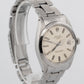 Rolex Oyster Perpetual Date Silver Patina 34mm Steel Oyster Watch 1500