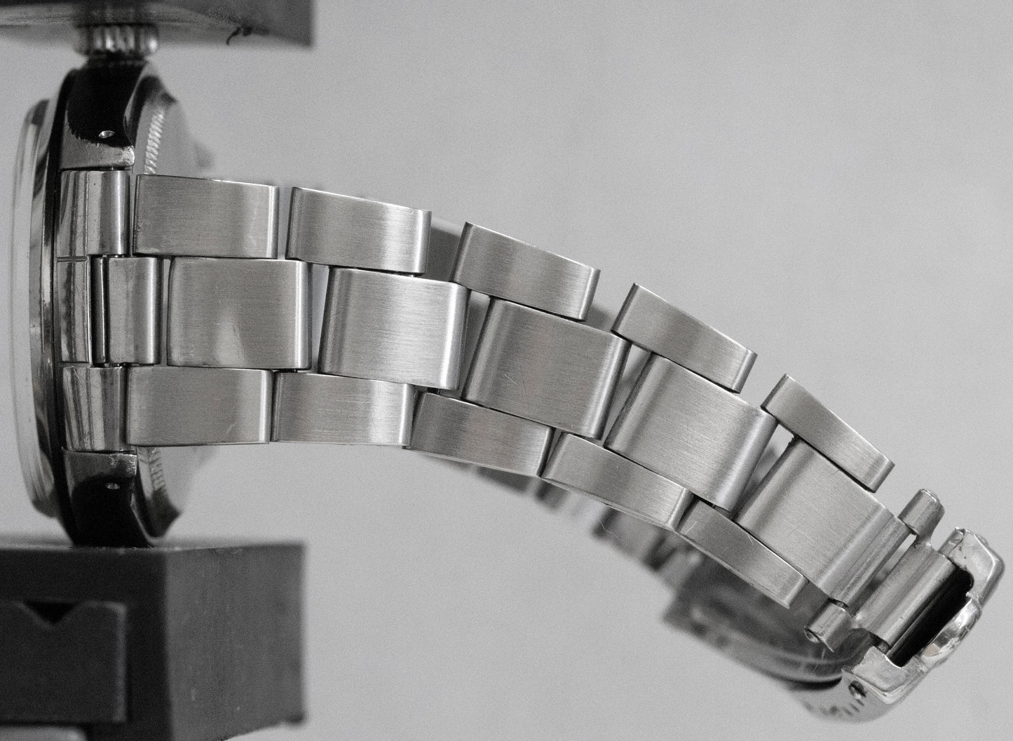 Rolex Oyster Perpetual Date Silver Patina 34mm Steel Oyster Watch 1500