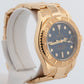 Ladies Rolex Yacht-Master BLUE 18K Yellow Gold 35mm 68628 Date Watch