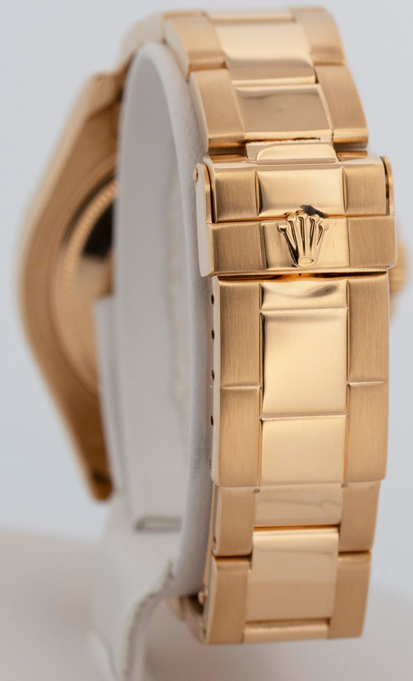 Ladies Rolex Yacht-Master BLUE 18K Yellow Gold 35mm 68628 Date Watch