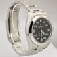 MINT Rolex Air-King 40mm Green Black Arabic Stainless Steel Oyster 116900 Watch