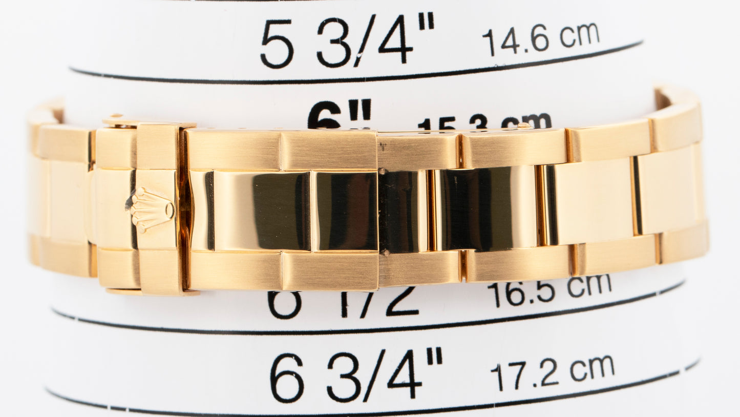 Ladies Rolex Yacht-Master BLUE 18K Yellow Gold 35mm 68628 Date Watch
