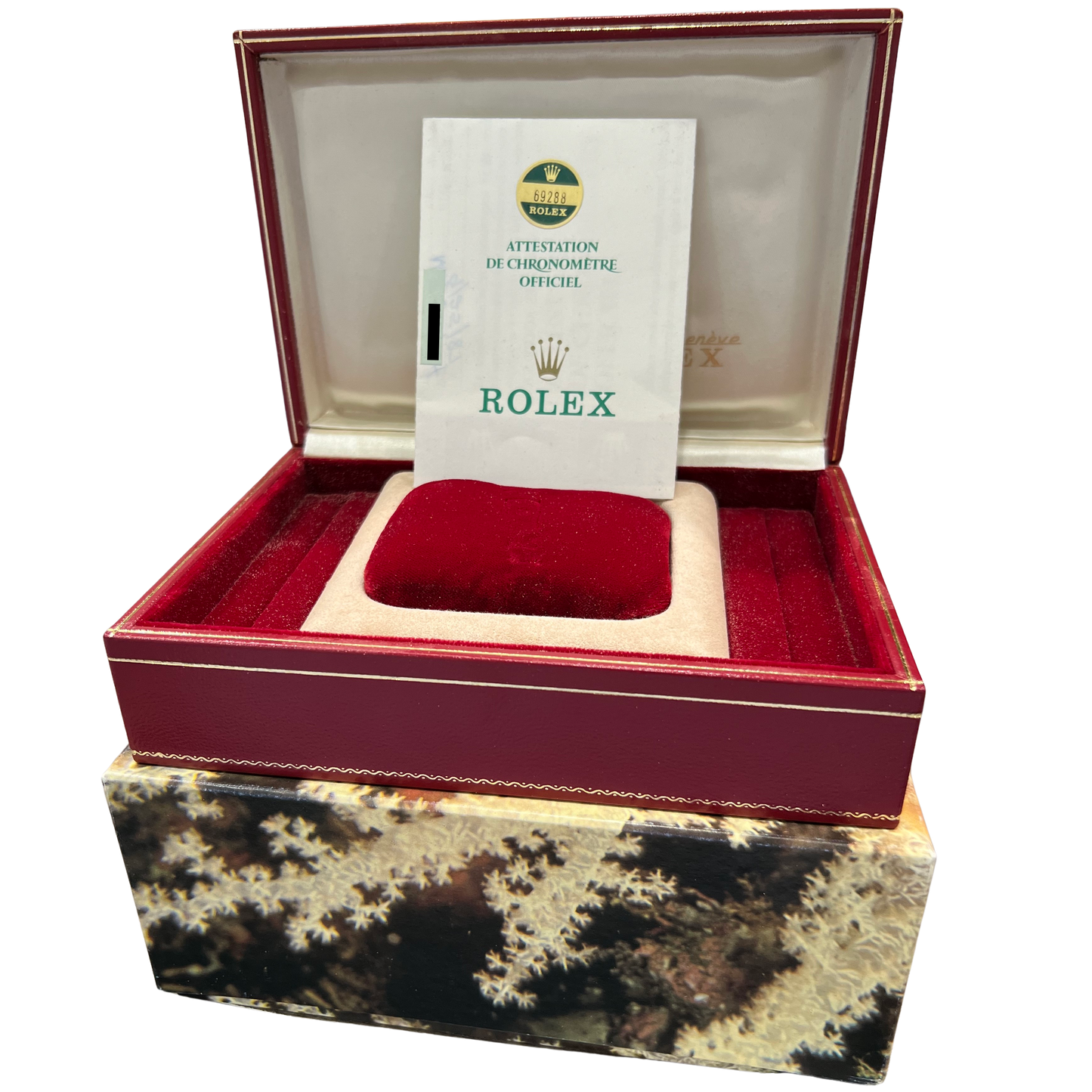 PAPERS Rolex DateJust President 26mm FACTORY DIAMOND BARK 18K Gold 69288 BOX