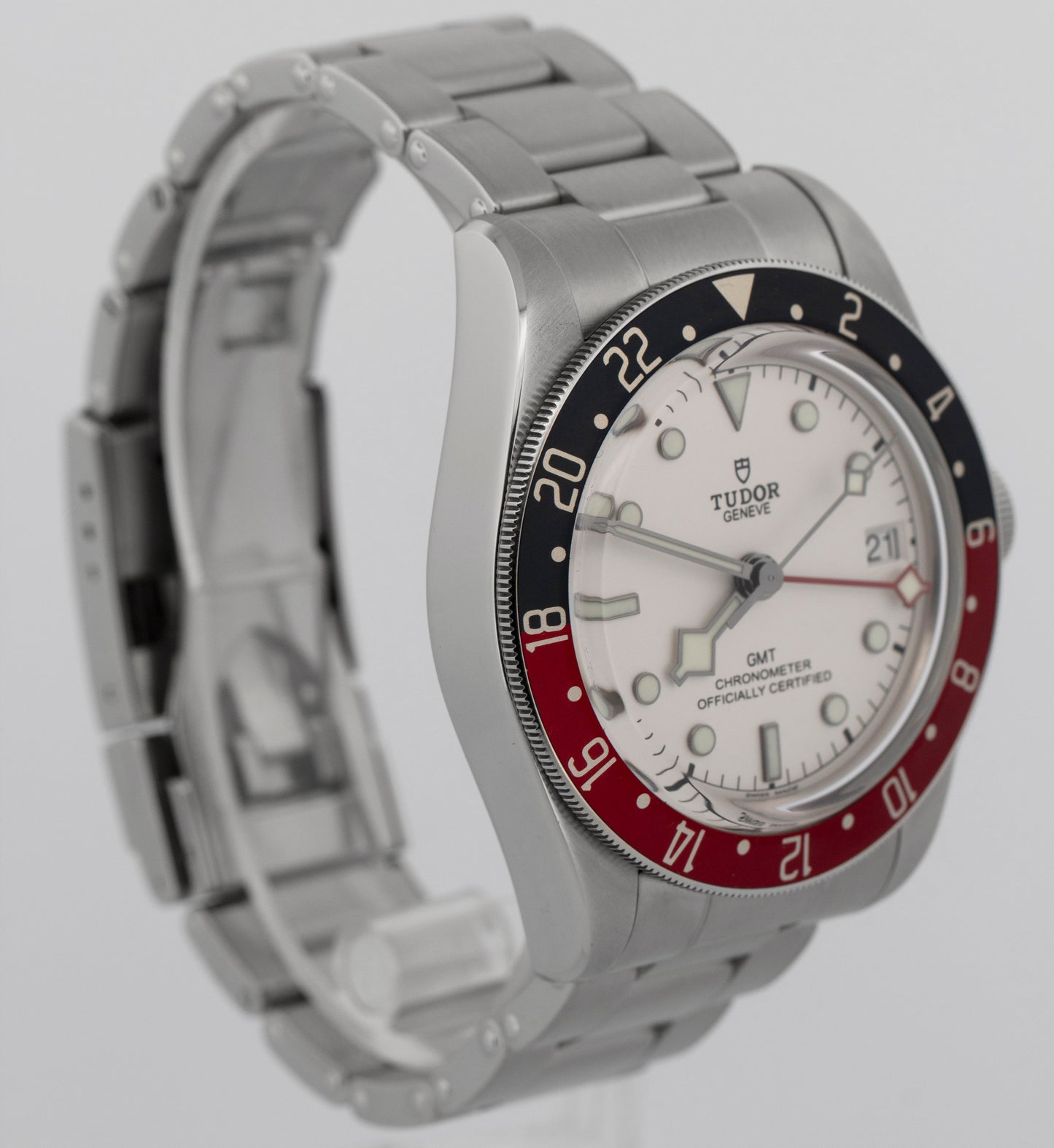 2023 PAPERS Tudor Black Bay GMT PEPSI WHITE Steel 41mm 79830 RB Watch BOX