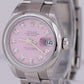 MINT Ladies Rolex Oyster Perpetual 28mm Pink DIAMOND Stainless Watch 279160