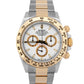Rolex Daytona Cosmograph WHITE Two-Tone Yellow Gold Steel 40mm 116503 Watch