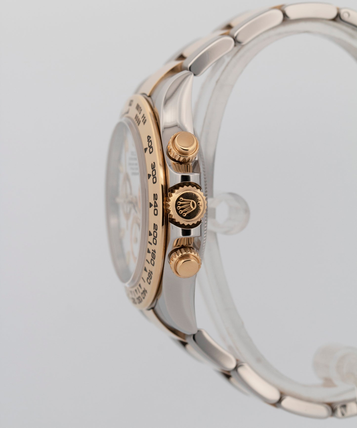 Rolex Daytona Cosmograph WHITE Two-Tone Yellow Gold Steel 40mm 116503 Watch