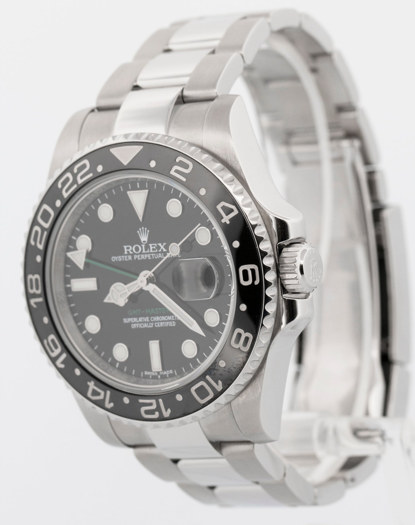 Rolex GMT-Master II BLACK Stainless Steel 40mm 116710 LN Oyster Watch