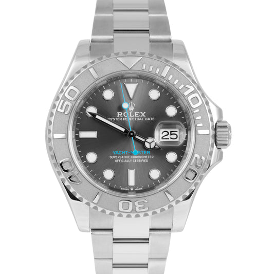 Rolex Yacht-Master 40mm Rhodium Dial Platinum Stainless Steel Watch 126622 BOX