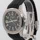 2014 PAPERS Patek Philippe Aquanaut BLACK Steel 40.8mm 5167A-001 Watch BOX