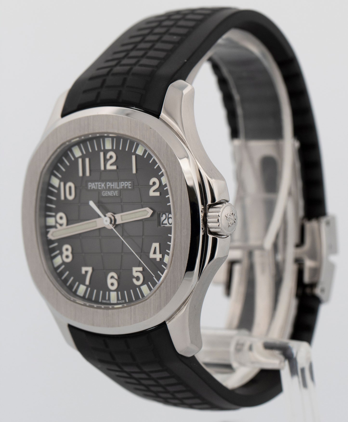 2014 PAPERS Patek Philippe Aquanaut BLACK Steel 40.8mm 5167A-001 Watch BOX