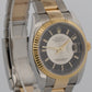 PAPERS Rolex DateJust 36mm Silver Black TUXEDO DIAL 18K Gold OYSTER 116233 BOX