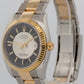 PAPERS Rolex DateJust 36mm Silver Black TUXEDO DIAL 18K Gold OYSTER 116233 BOX