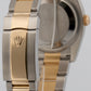 PAPERS Rolex DateJust 36mm Silver Black TUXEDO DIAL 18K Gold OYSTER 116233 BOX
