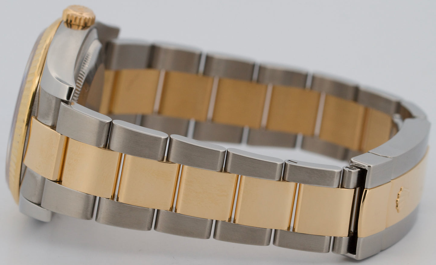 PAPERS Rolex DateJust 36mm Silver Black TUXEDO DIAL 18K Gold OYSTER 116233 BOX