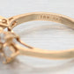 Vintage Oval Cut Blue Sapphire & Diamond Band Ring - 14k Yellow Gold