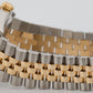 Rolex DateJust 36mm BLACK TAPESTRY 18K Yellow Gold JUBILEE Steel 16233 Watch