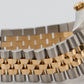 Rolex DateJust 36mm BLACK TAPESTRY 18K Yellow Gold JUBILEE Steel 16233 Watch