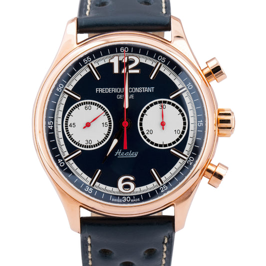 Frederique Constant Vintage Rally Healey Chronograph Rose Gold Watch FC-397HN5B4