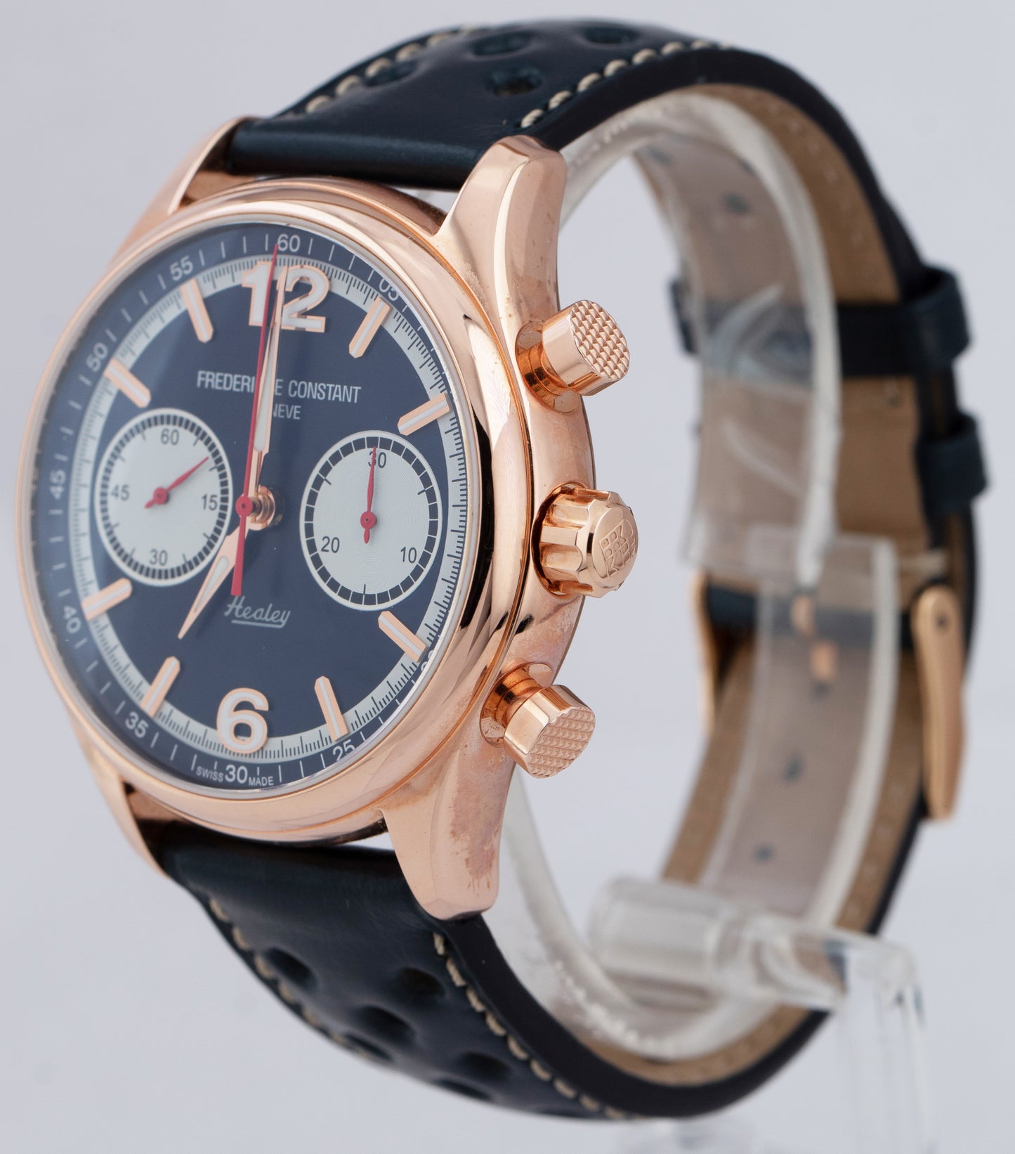 Frederique Constant Vintage Rally Healey Chronograph Rose Gold Watch FC-397HN5B4