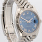PAPERS Rolex DateJust 41mm AZZURRO BLUE ROMAN 18K Gold Steel JUBILEE 126334 BOX