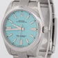 MINT PAPERS Rolex Oyster Perpetual 41 TURQUOISE BLUE Stainless 41mm 124300 BOX
