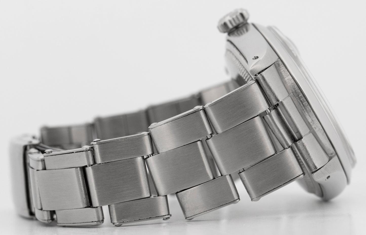 Vintage Rolex Oyster Perpetual Date SILVER Stainless Steel 34mm 1500 Watch