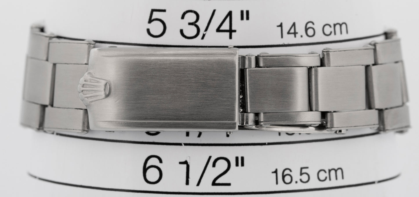 Vintage Rolex Oyster Perpetual Date SILVER Stainless Steel 34mm 1500 Watch