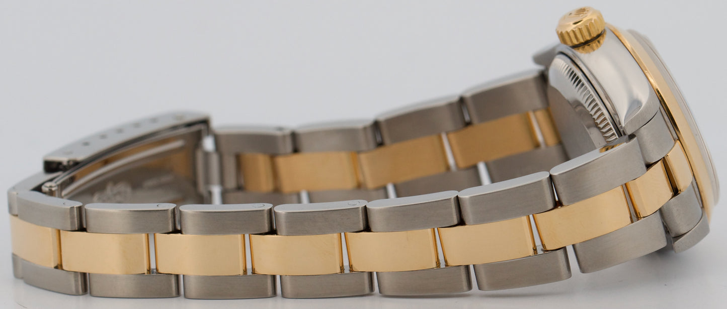 PAPERS Ladies Rolex DateJust FACTORY METEORITE DIAMOND 18K Steel 26mm 79163 BOX