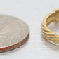 David Yurman Pink Tourmaline Metro Band Ring - 14k Yellow Gold Cable-Pattern