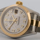 PAPERS Ladies Rolex DateJust FACTORY METEORITE DIAMOND 18K Steel 26mm 79163 BOX