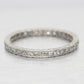Antique Art Deco 0.20ctw Single Cut Diamond Wedding Band Ring - Platinum