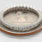 Antique Art Deco 0.20ctw Single Cut Diamond Wedding Band Ring - Platinum