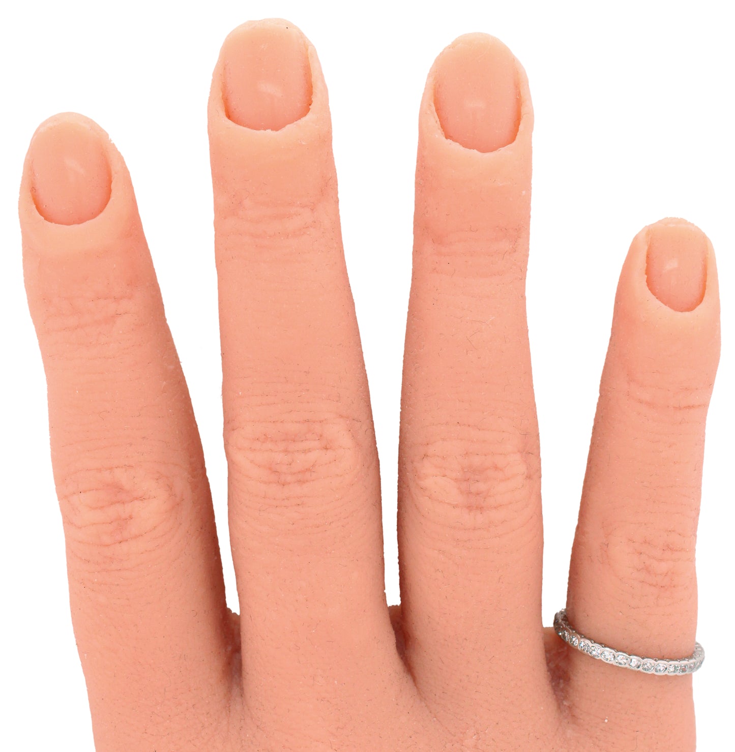 Antique Art Deco 0.20ctw Single Cut Diamond Wedding Band Ring - Platinum