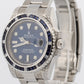 Rolex Submariner Date BLUE DIAMOND SAPPHIRE Stainless Steel 40mm Watch 116610
