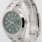2022 PAPERS Rolex DateJust 41 MINT GREEN Stainless Steel 41mm 126300 Watch BOX