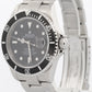 Rolex Submariner Date BLACK Stainless Steel REHAUT No-Holes 40mm Watch 16610