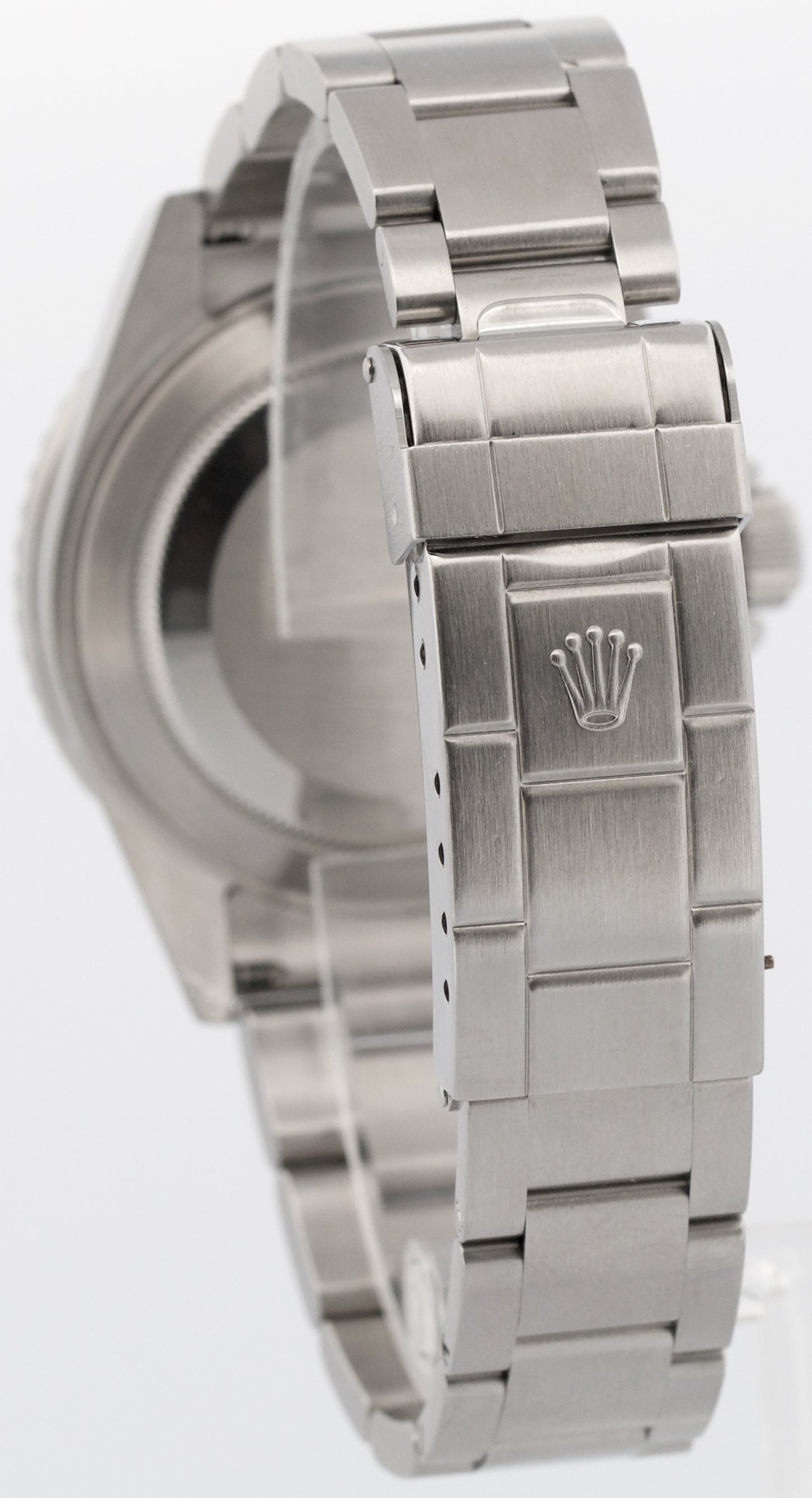 Rolex Submariner Date BLACK Stainless Steel REHAUT No-Holes 40mm Watch 16610