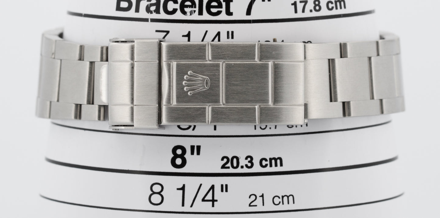 Rolex Submariner Date BLACK Stainless Steel REHAUT No-Holes 40mm Watch 16610