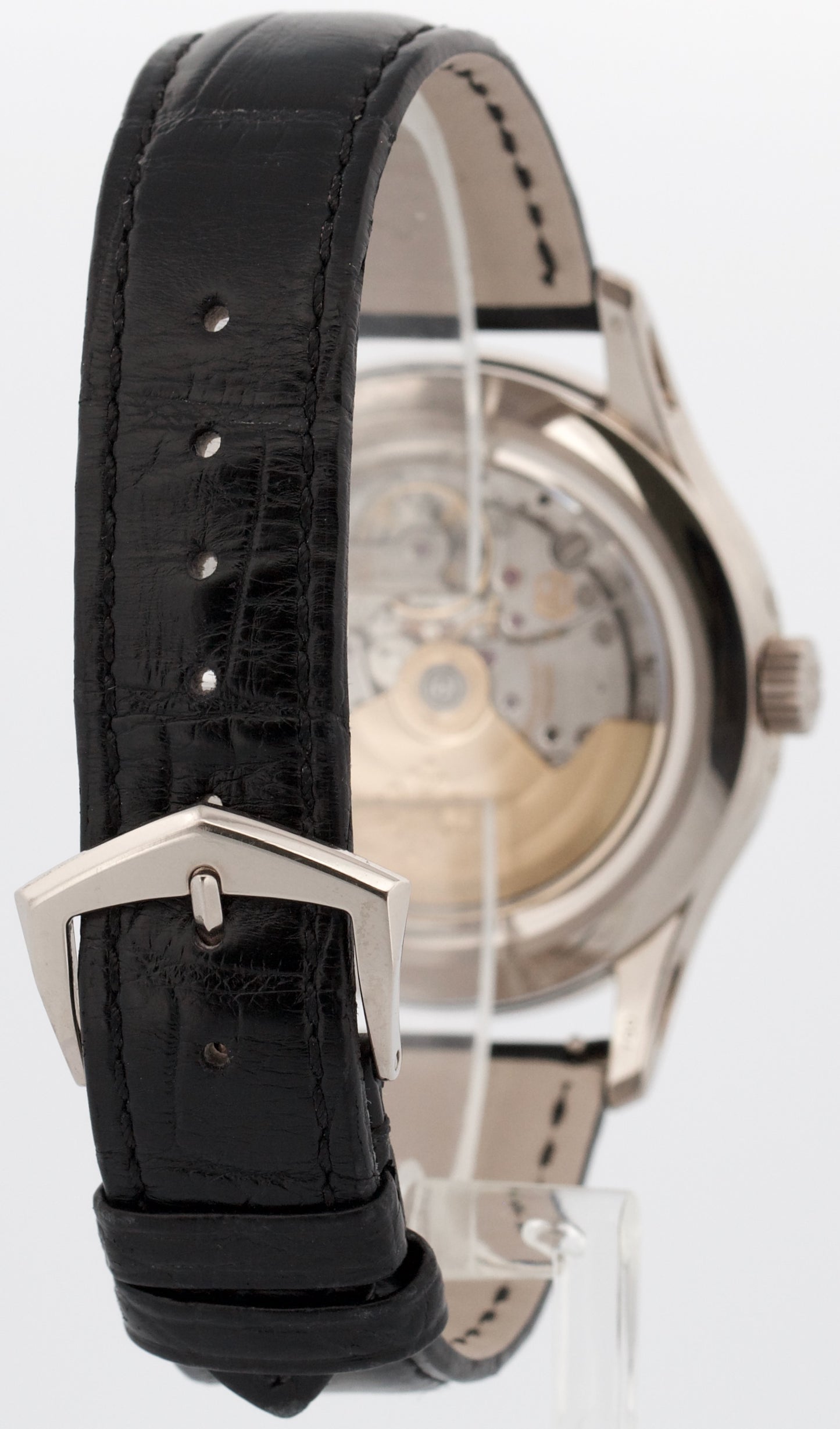 Patek Philippe Annual Calendar 18K White Gold GRAY SILVER Leather 40mm 5205G