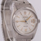 VINTAGE Rolex Oysterdate Precision PATINA SILVER Stainless Steel 34mm Watch 6494