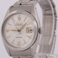 VINTAGE Rolex Oysterdate Precision PATINA SILVER Stainless Steel 34mm Watch 6494