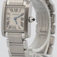 Cartier Tank Francaise 20mm IVORY ROMAN Quartz Stainless Steel W51008Q3 3217