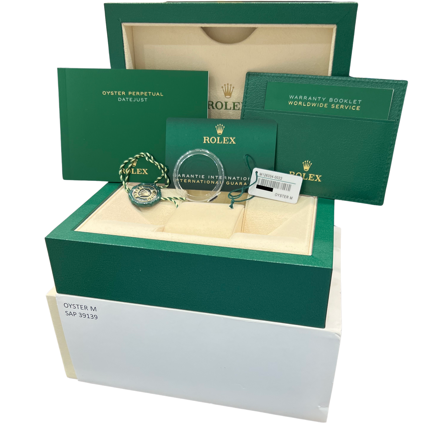 2024 PAPERS Rolex DateJust 41mm WIMBLEDON 18K Fluted Steel JUBILEE 126334 BOX